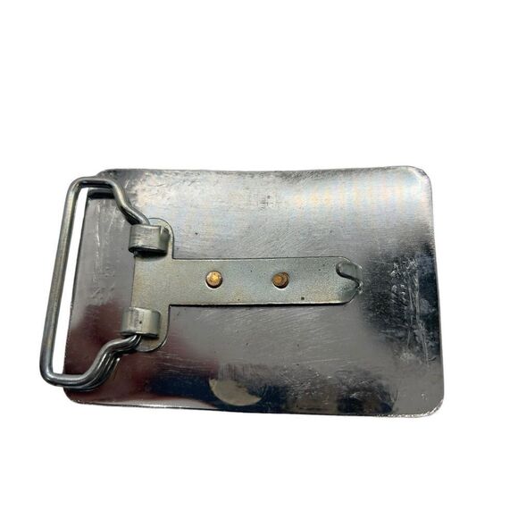 Vintage cowboy horse riding Bull Belt Buckle rodeo bull Head Cowboy 3” - Picture 4 of 8